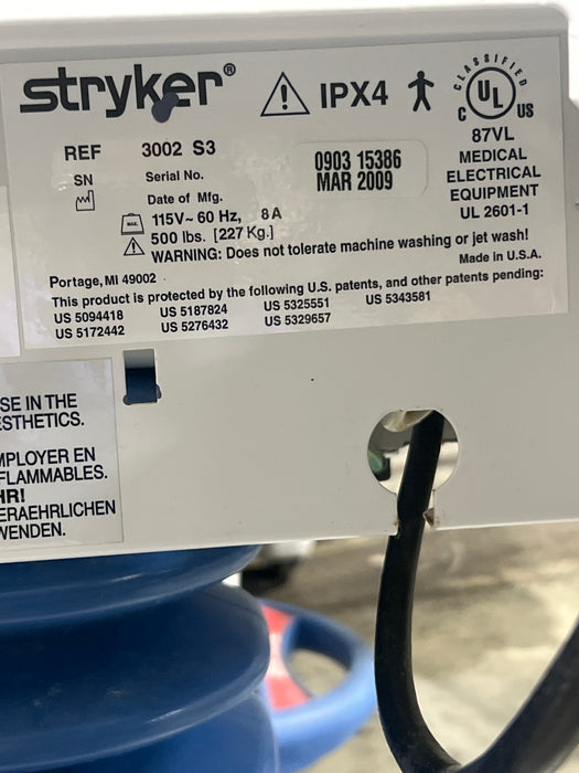 Stryker Secure III 3002 Hospital Bed