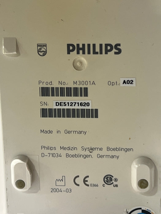 Philips M3001A-A02 OxiMax SpO2, NIBP, ECG MMS Module