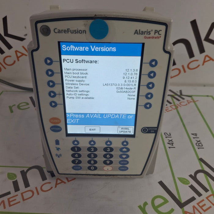 CareFusion Alaris 8015 Large Screen POC Infusion Pump