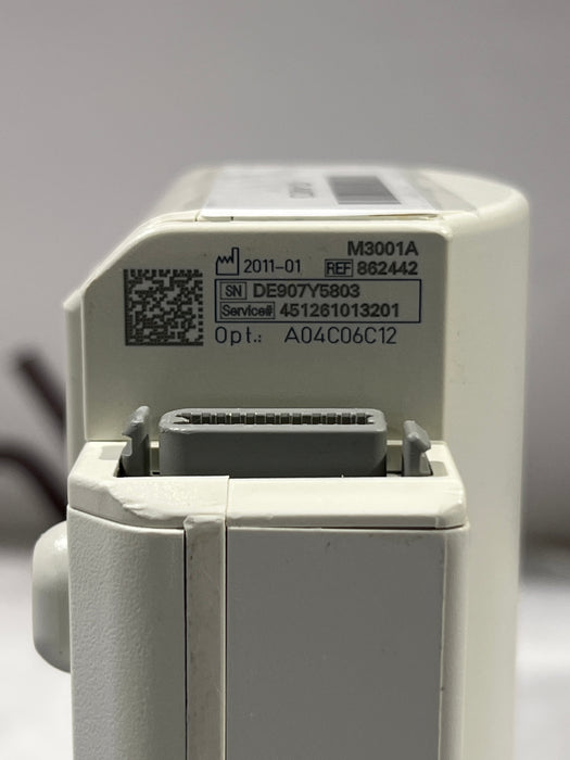 Philips M3001A-A04C06C12 OxiMax SpO2, NIBP, 12 Lead ECG, Temp, IBP MMS Module