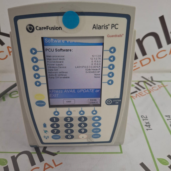 CareFusion Alaris 8015 Small Screen POC Infusion Pump