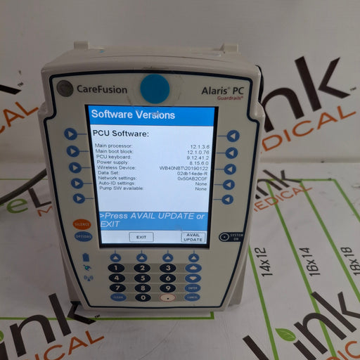 CareFusion CareFusion Alaris 8015 Large Screen POC Infusion Pump Infusion Pump reLink Online