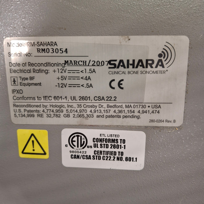 Hologic, Inc. Sahara Clinical Bone Sonometer