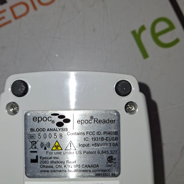 Epocal, Inc Epoc Reader Handheld Blood Analyzer