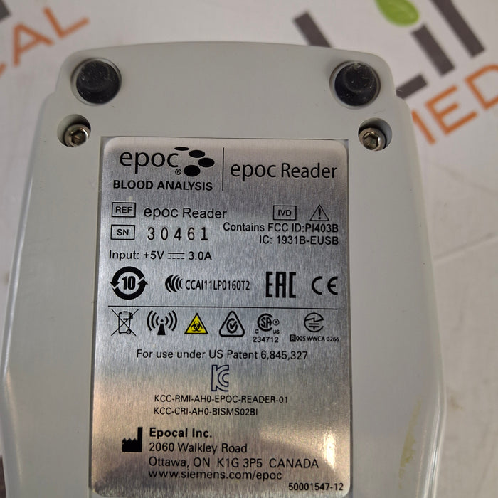 Epocal, Inc Epocal, Inc Epoc Reader Handheld Blood Analyzer Clinical Lab reLink Online