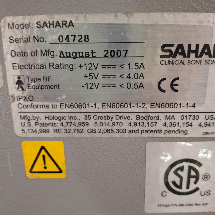Hologic, Inc. Sahara Clinical Bone Sonometer