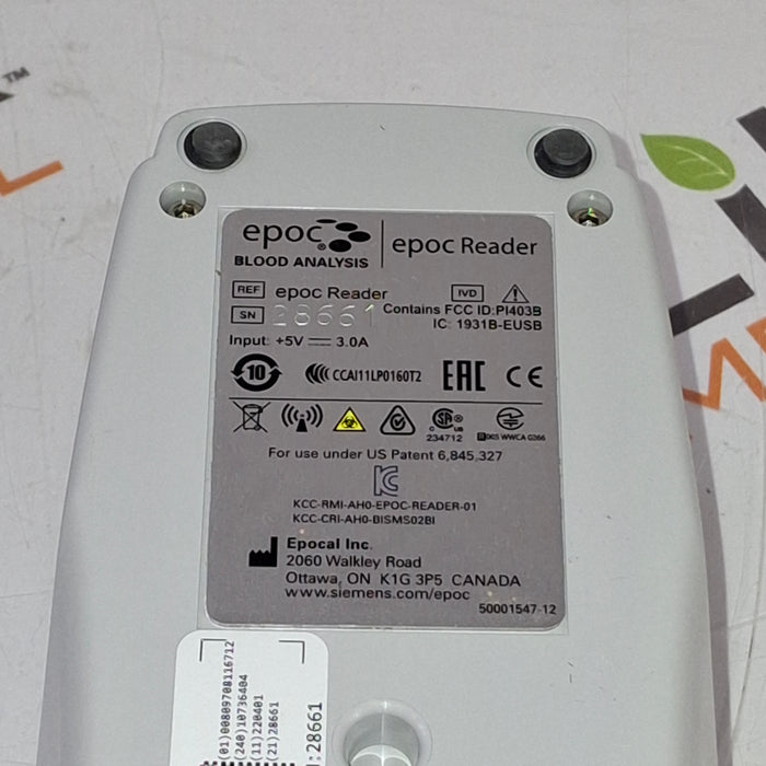 Epocal, Inc Epoc Reader Handheld Blood Analyzer