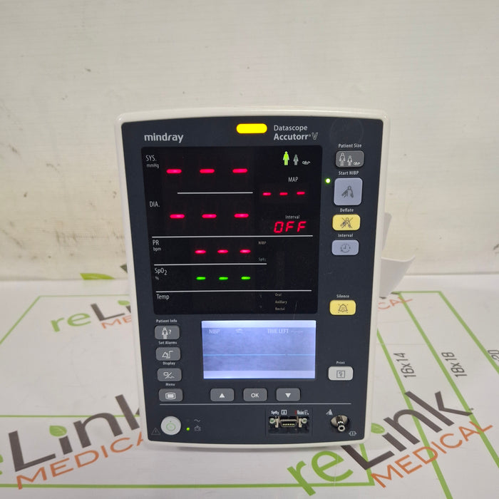 Mindray Datascope Accutorr V Vital Signs Monitor