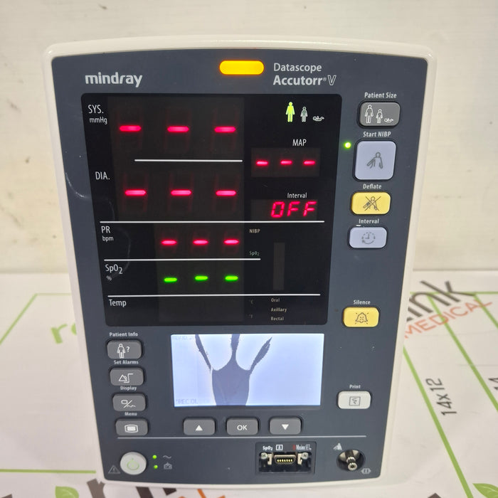 Mindray Datascope Accutorr V Vital Signs Monitor