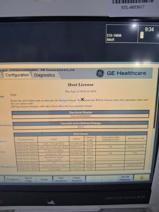 GE Healthcare GE Healthcare Carescape B450 Critical Care Patient Monitor Patient Monitors reLink Online