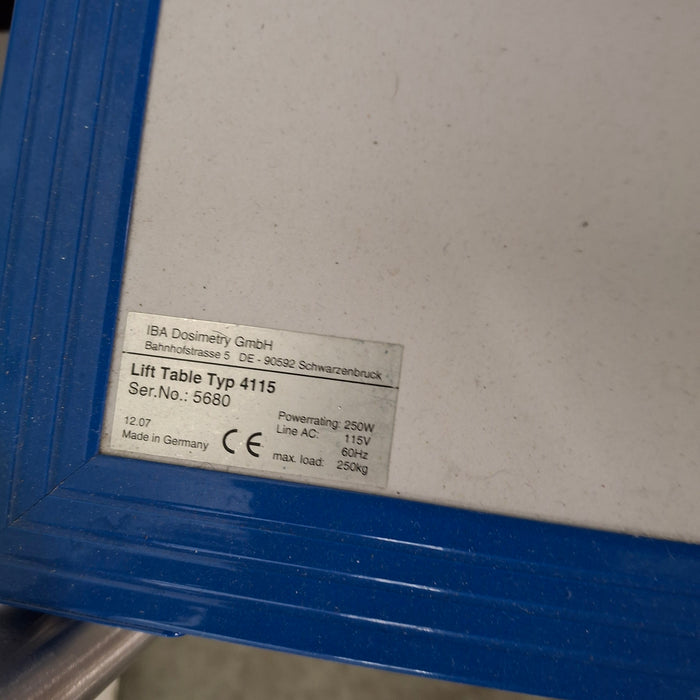 IBA Dosimetry Blue Phantom 2 Water Phantom w/Lift Table