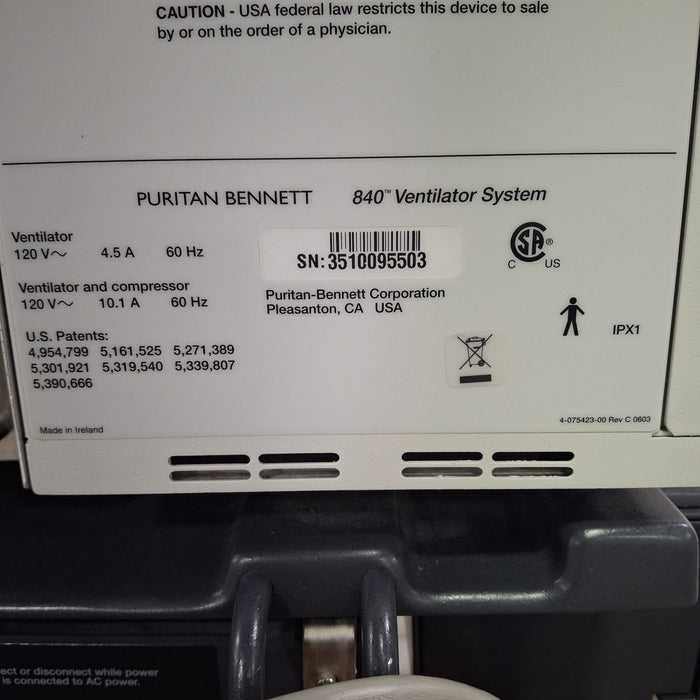 Puritan Bennett Puritan Bennett 840 Ventilator without Compressor Respiratory reLink Online