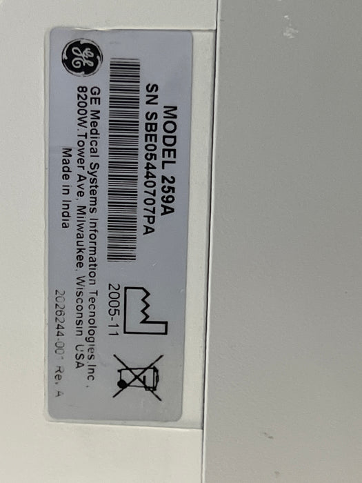 GE Healthcare GE Healthcare Corometrics 250 Series Model 259 Fetal Monitor Patient Monitors reLink Online