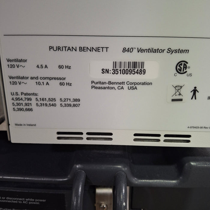 Puritan Bennett Puritan Bennett 840 Ventilator without Compressor Respiratory reLink Online
