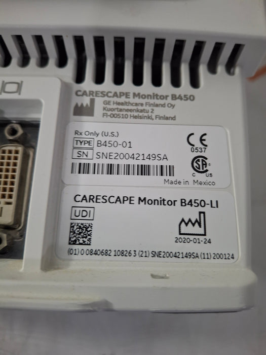 GE Healthcare GE Healthcare Carescape B450 Critical Care Patient Monitor Patient Monitors reLink Online