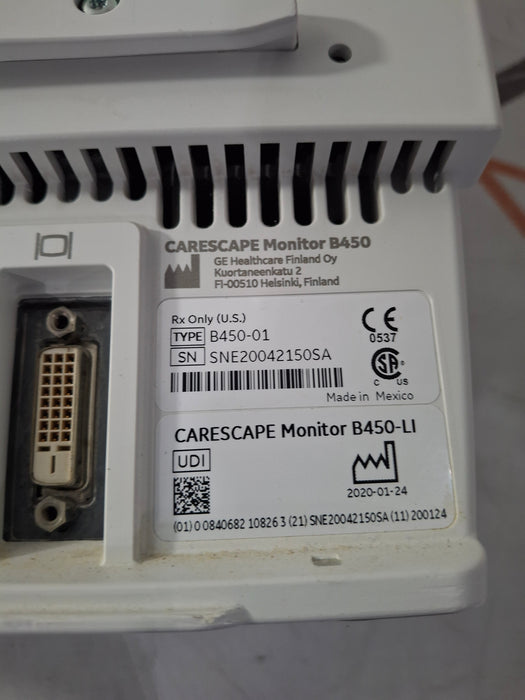 GE Healthcare GE Healthcare Carescape B450 Critical Care Patient Monitor Patient Monitors reLink Online