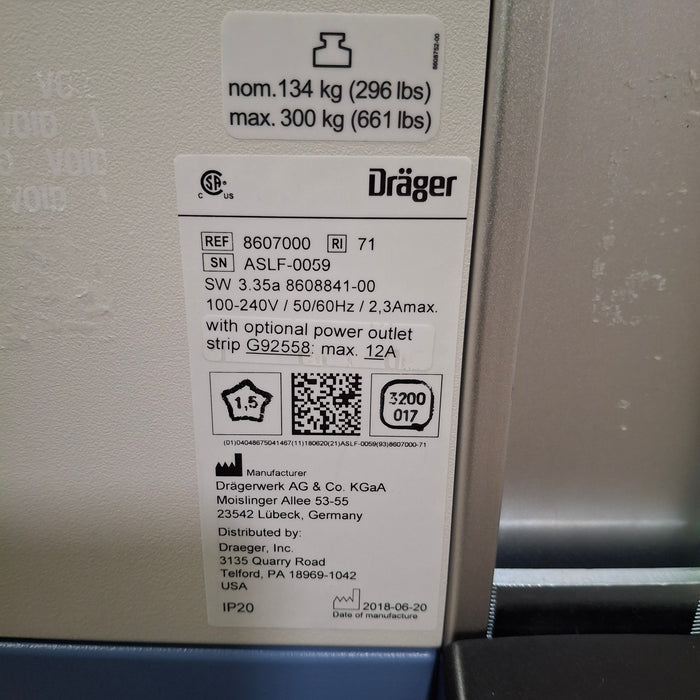Draeger Medical Fabius GS Premium Anesthesia Machine