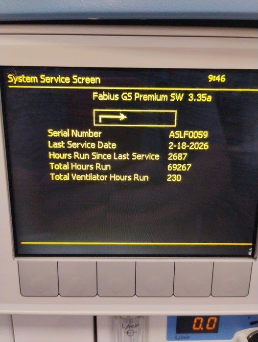 Draeger Medical Fabius GS Premium Anesthesia Machine