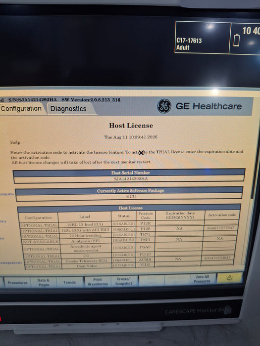 GE Healthcare GE Healthcare Carescape B450 Critical Care Patient Monitor Patient Monitors reLink Online