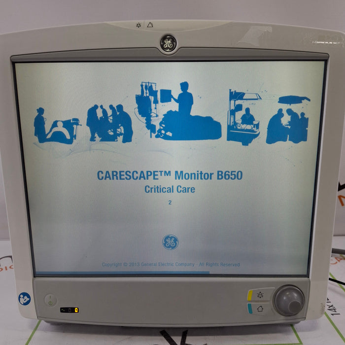 GE Healthcare GE Healthcare Carescape B650 Critical Care Patient Monitor Patient Monitors reLink Online