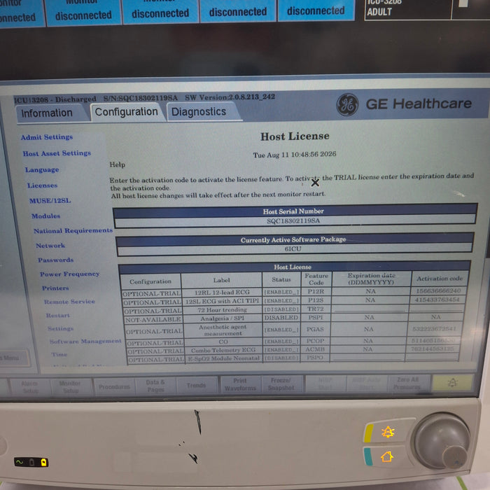 GE Healthcare Carescape B650 Critical Care Patient Monitor