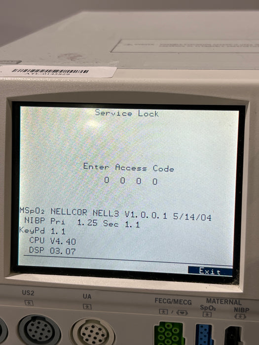 GE Healthcare Corometrics 250cx Series Model 259cx-a Fetal Monitor