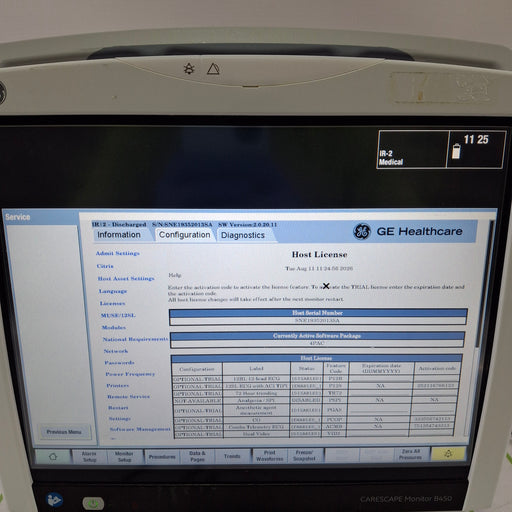 GE Healthcare GE Healthcare Carescape B450 Post Anesthesia Care Patient Monitor Patient Monitors reLink Online