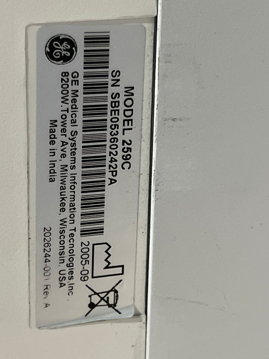 GE Healthcare GE Healthcare Corometrics 250cx Series Model 259cx-c Fetal Monitor Patient Monitors reLink Online