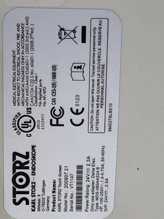 Karl Storz 200907 21 21" HD Touchscreen Display