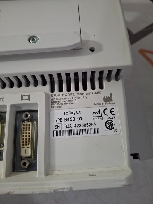 GE Healthcare Carescape B450 Critical Care Patient Monitor