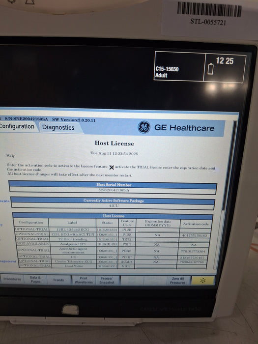 GE Healthcare GE Healthcare Carescape B450 Critical Care Patient Monitor Patient Monitors reLink Online