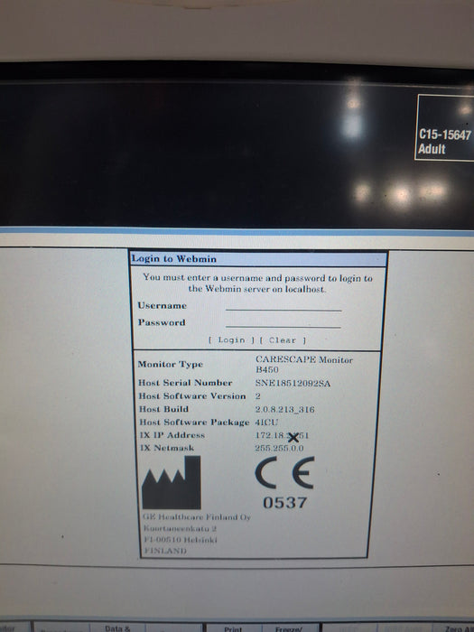 GE Healthcare GE Healthcare Carescape B450 Critical Care Patient Monitor Patient Monitors reLink Online