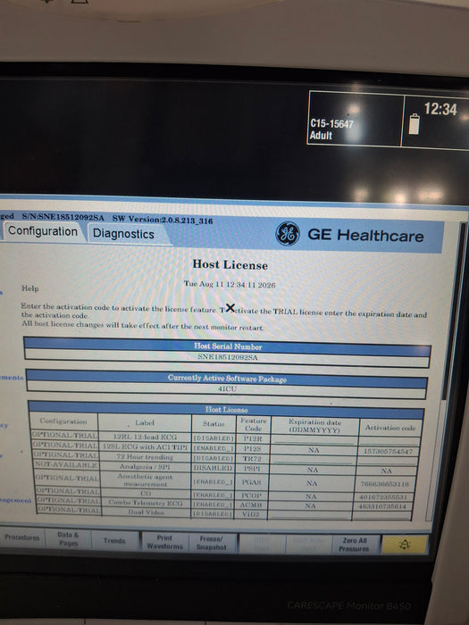 GE Healthcare GE Healthcare Carescape B450 Critical Care Patient Monitor Patient Monitors reLink Online