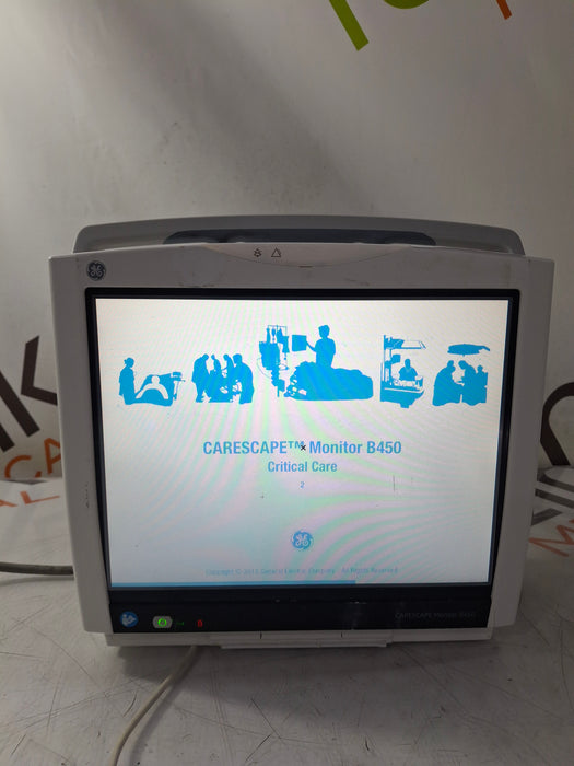 GE Healthcare Carescape B450 Critical Care Patient Monitor