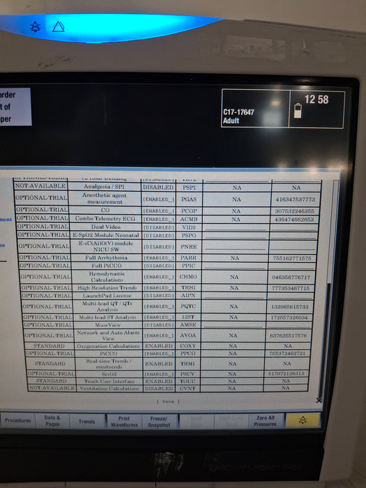 GE Healthcare Carescape B450 Critical Care Patient Monitor