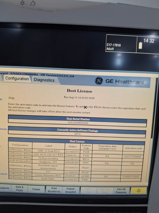 GE Healthcare GE Healthcare Carescape B450 Critical Care Patient Monitor Patient Monitors reLink Online