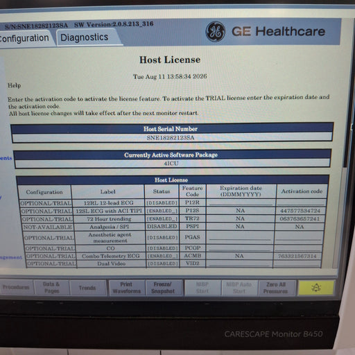 GE Healthcare GE Healthcare Carescape B450 Critical Care Patient Monitor Patient Monitors reLink Online