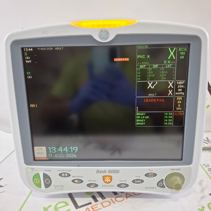 GE Healthcare Dash 5000 - GE/Nellcor SpO2 Patient Monitor