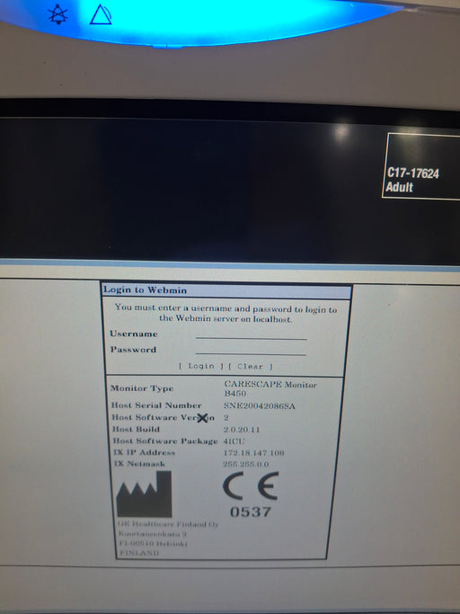 GE Healthcare GE Healthcare Carescape B450 Critical Care Patient Monitor Patient Monitors reLink Online