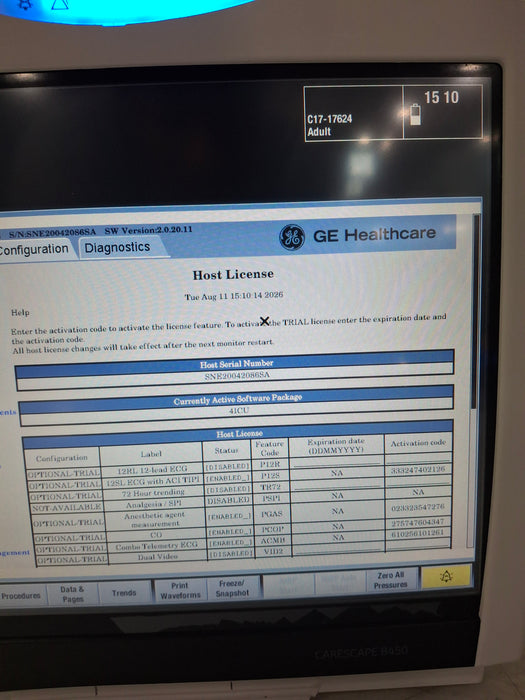 GE Healthcare GE Healthcare Carescape B450 Critical Care Patient Monitor Patient Monitors reLink Online