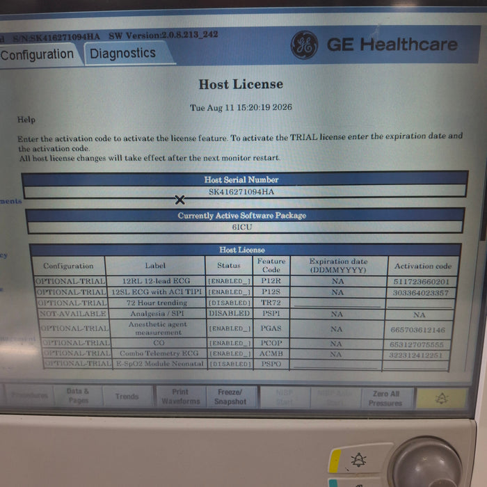 GE Healthcare Carescape B650 Critical Care Patient Monitor