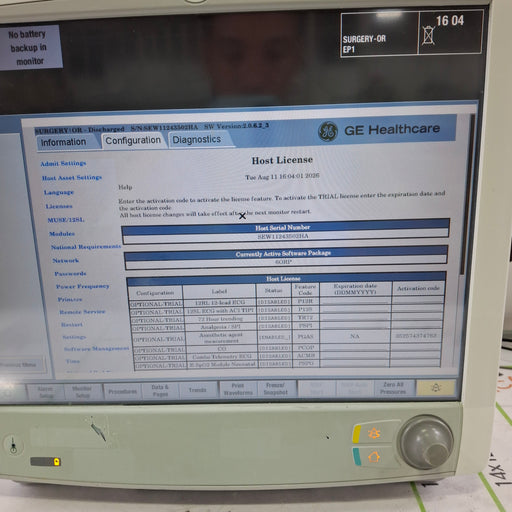 GE Healthcare GE Healthcare Carescape B650 Anesthesia Care Patient Monitor Patient Monitors reLink Online