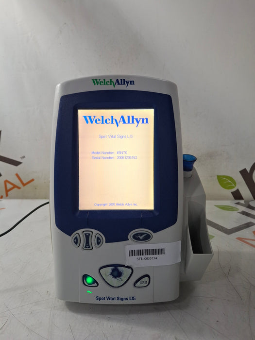 Welch Allyn Spot LXi - NIBP, SureTemp Plus, Nellcor SpO2 Vital Signs Monitor