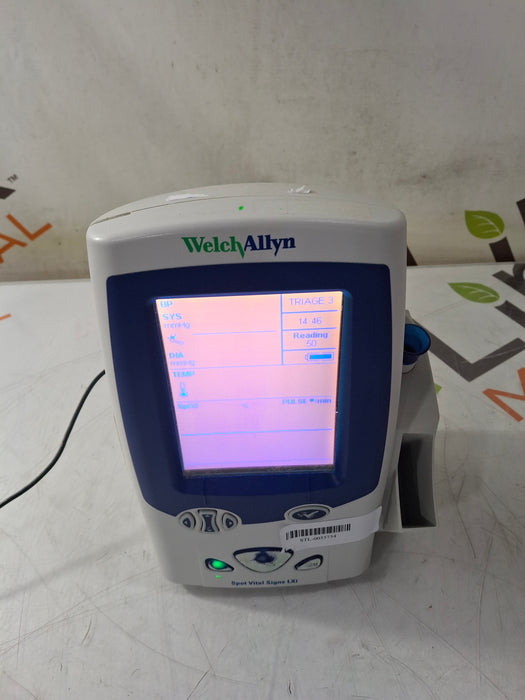 Welch Allyn Spot LXi - NIBP, SureTemp Plus, Nellcor SpO2 Vital Signs Monitor