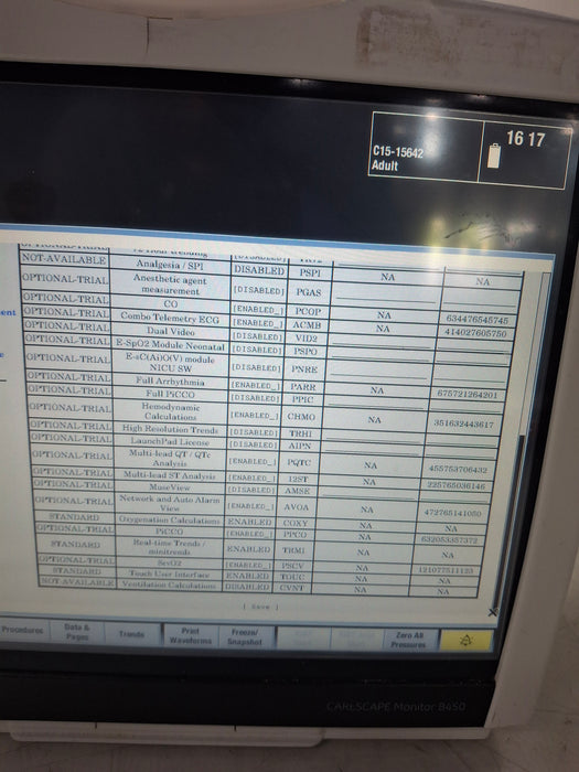 GE Healthcare Carescape B450 Critical Care Patient Monitor