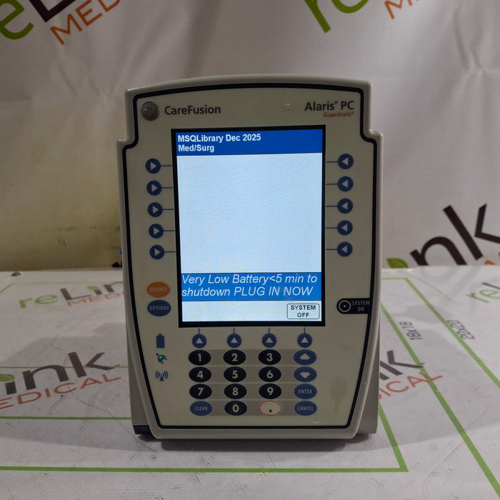 CareFusion Alaris 8015 Large Screen POC Infusion Pump