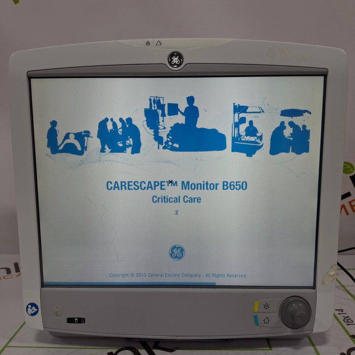 GE Healthcare GE Healthcare Carescape B650 Critical Care Patient Monitor Patient Monitors reLink Online