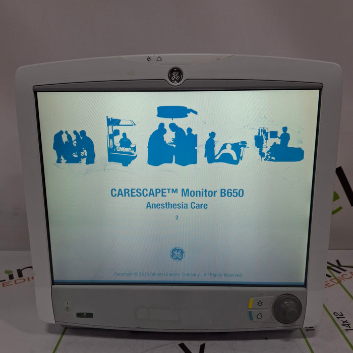 GE Healthcare Carescape B650 Anesthesia Care Patient Monitor