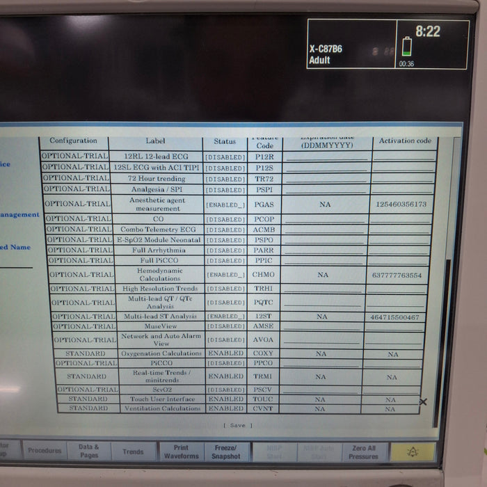 GE Healthcare Carescape B650 Anesthesia Care Patient Monitor