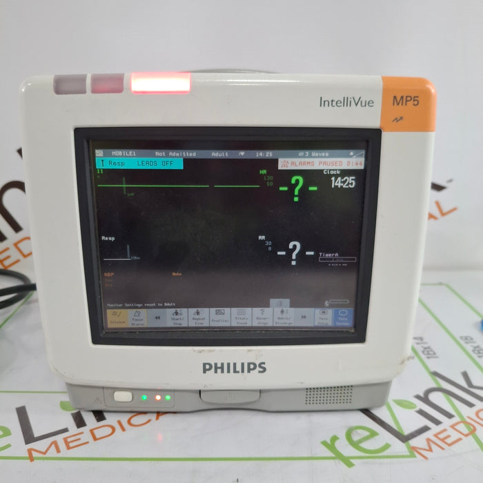 Philips Intellivue MP5 - ECG, Fast SpO2, NBP, CO2 Patient Monitor